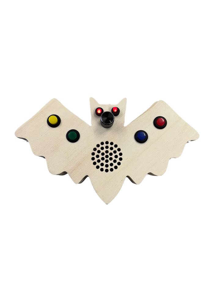 Fertiges GamePad-Gehäuse des B@t-Detektors in Fledermausform